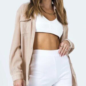 Princess Polly Corduroy Shirt Jacket Size 4